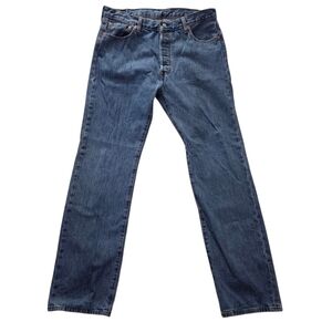 Levis 501 Original Fit Straight Leg Button Fly Jeans 36x34